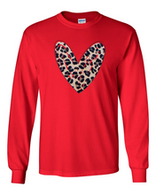 Load image into Gallery viewer, The Leopard Heart Long Sleeve Tee
