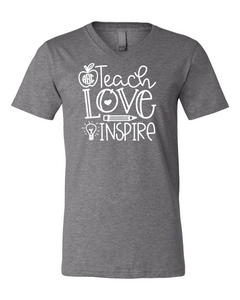 Teach • Love • Inspire | Vneck Tee