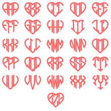 Load image into Gallery viewer, Heart Monogram | Long Sleeve Tee | Kids
