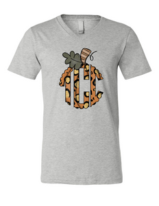 "Wild About Fall" | Monogram Vneck
